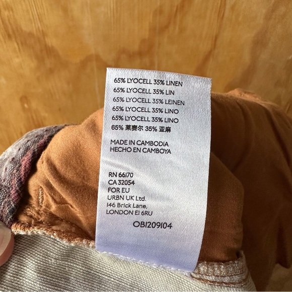 NWT Anthropologie Tamarind Giraffe Trouser Linen Blend Jogger NWT - Picture 15 of 16